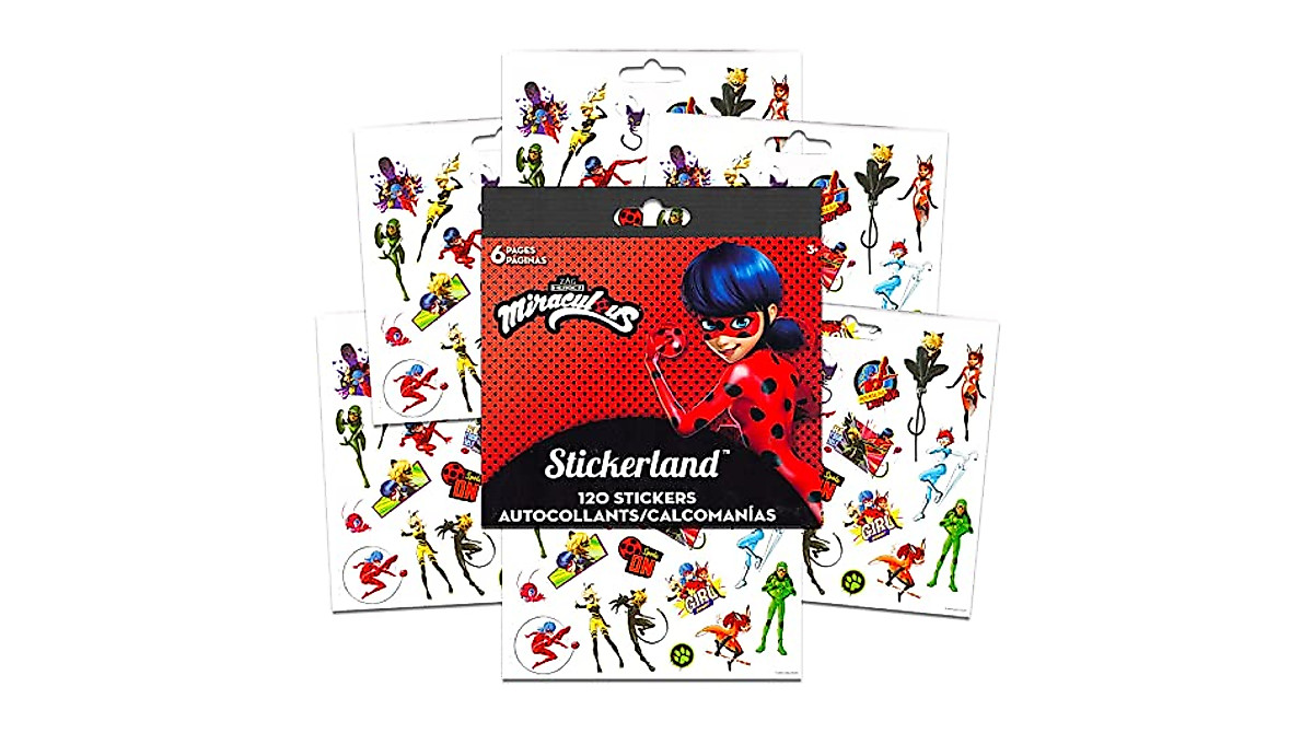 Zagtoon Miraculous Ladybug Sticker Set - Fun Party Supplies