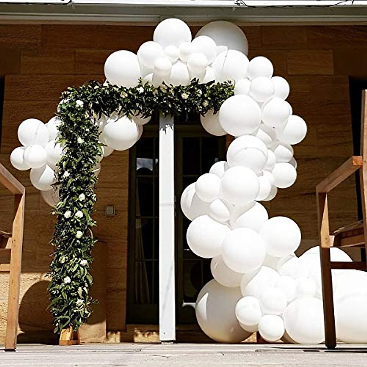 White Balloon Garland Arch Kit for Wedding & Party Decor