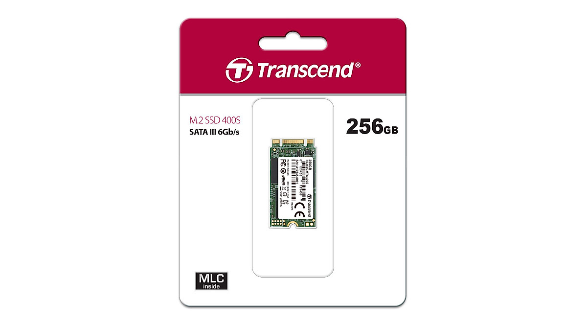 Transcend SSD M.2 2242 256GB SATA III 6Gb / S 3D TLC NAND DDR3 DRAM Cache Mounte