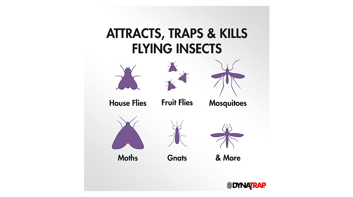 DynaTrap Mosquito & Indoor Insect Trap - Protects Up to 1/2 Acre
