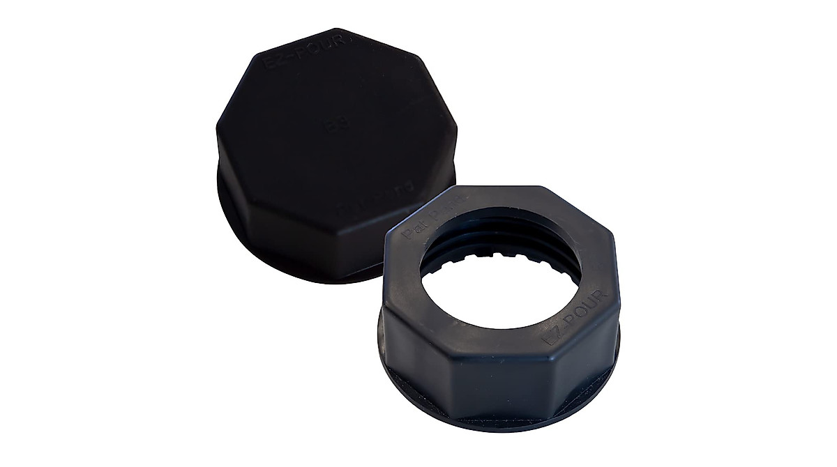 EZ-POUR Fine Thread Base Cap Kit | Universal Gas Can Spout