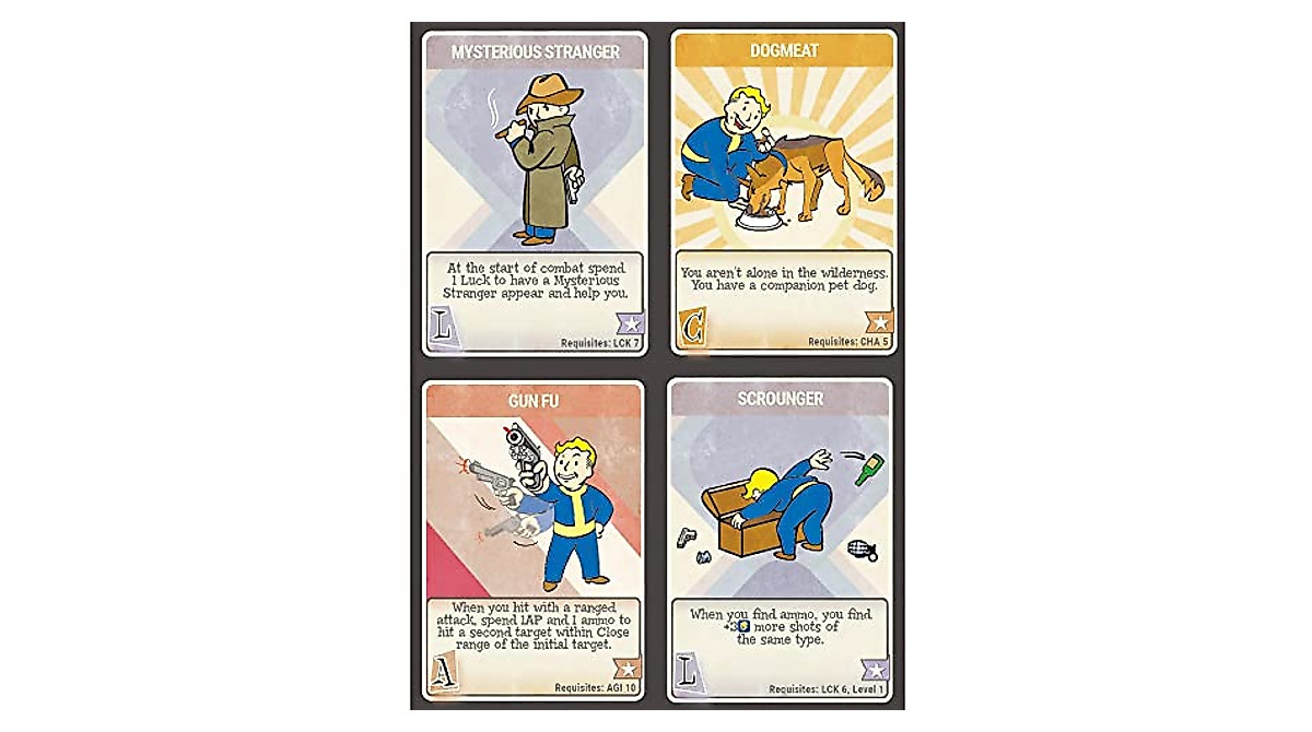 Fallout Roleplaying Game Perk Cards | Modiphius RPG Accessories