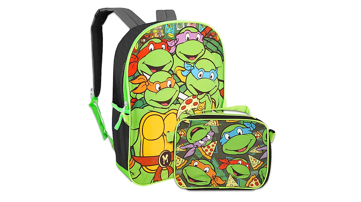 Teenage Mutant Ninja Turtles Backpack & Lunch Box Set for Kids | Fun ...