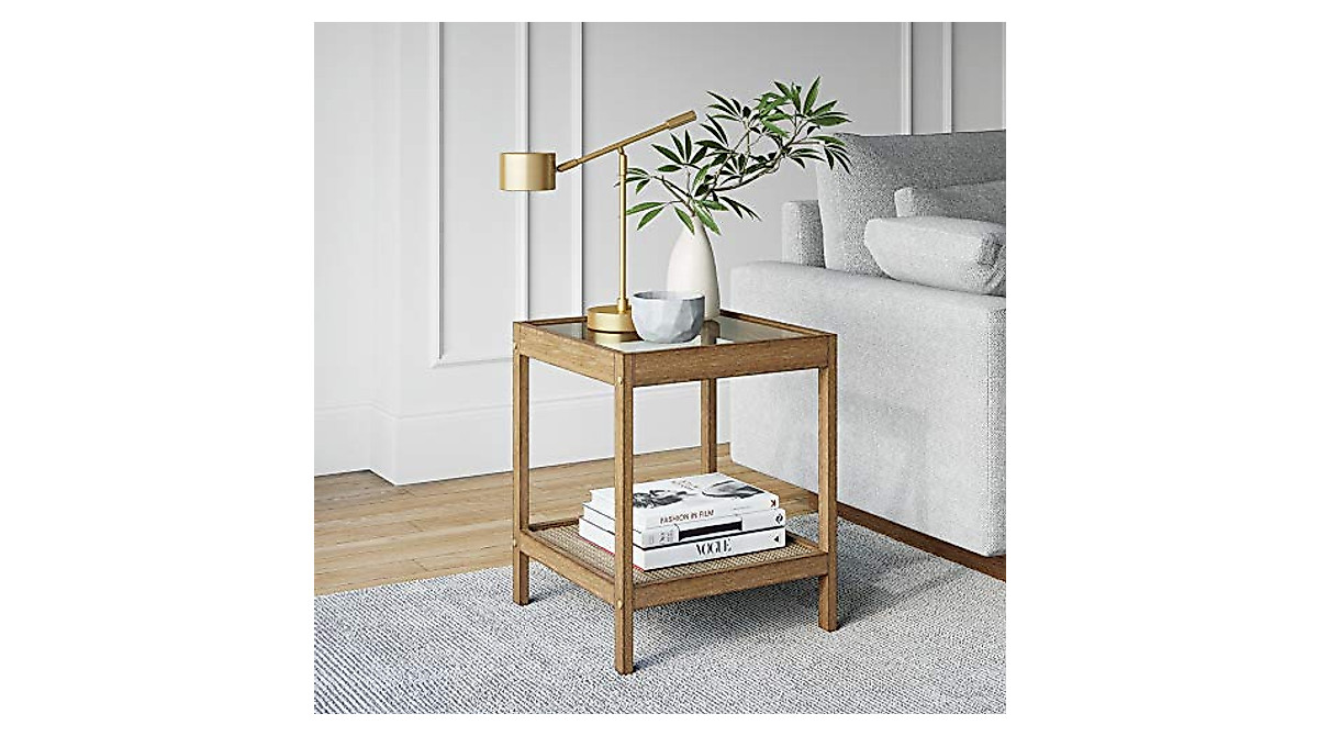 Nathan James Nash Solid Wood Accent Side Table - Modern & Stylish