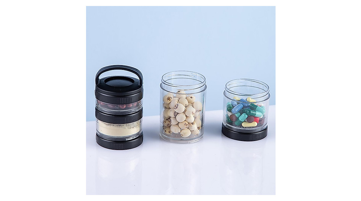 Saycker Stackable Snack Containers with Lock System - Portable Food Storage