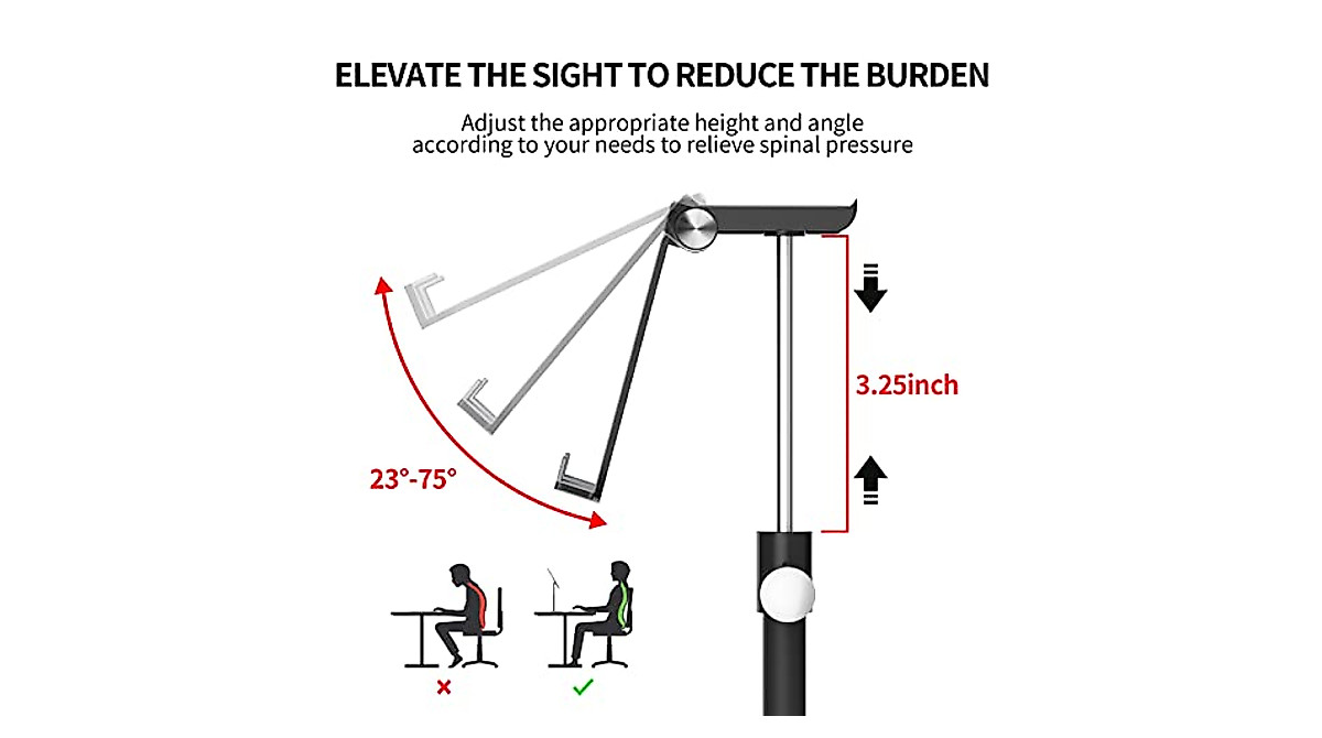 SZFIXEZ Adjustable Cell Phone Stand for Ergonomic Use