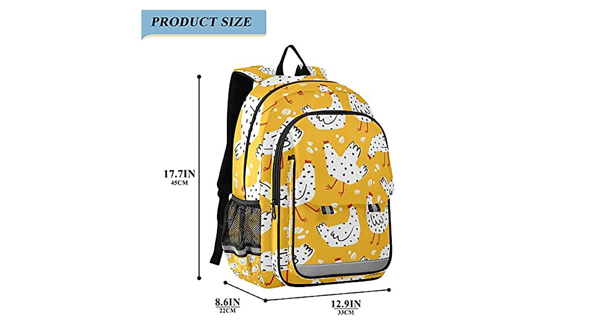 Glaphy Farm Animals Backpack for Kids - Lightweight & Reflective