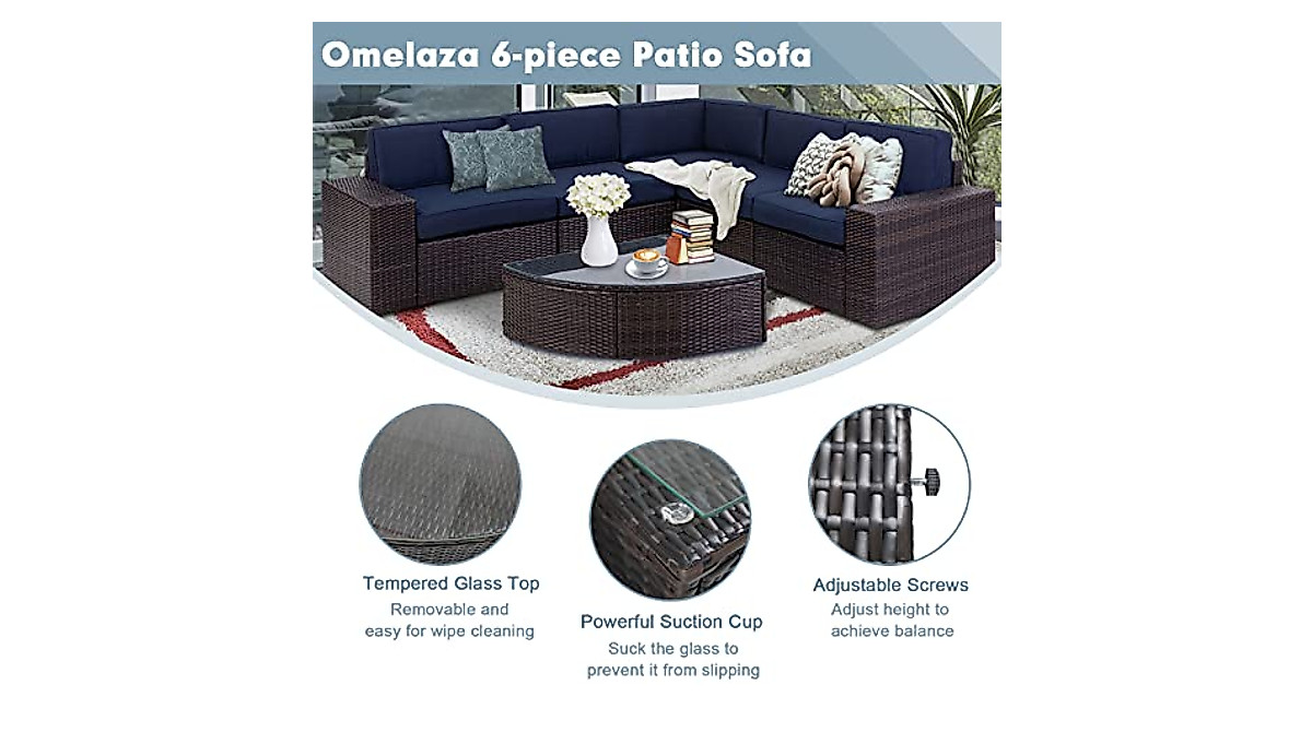 Oakmont 6-Piece Outdoor Patio Furniture Set | Durable & Stylish