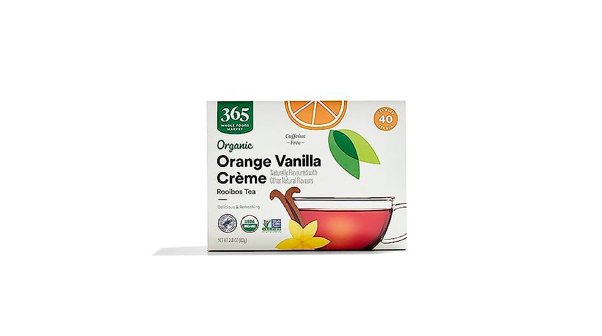 365 Whole Foods Organic Rooibos Orange Vanlla Creme Tea – Caffeine-Free ...