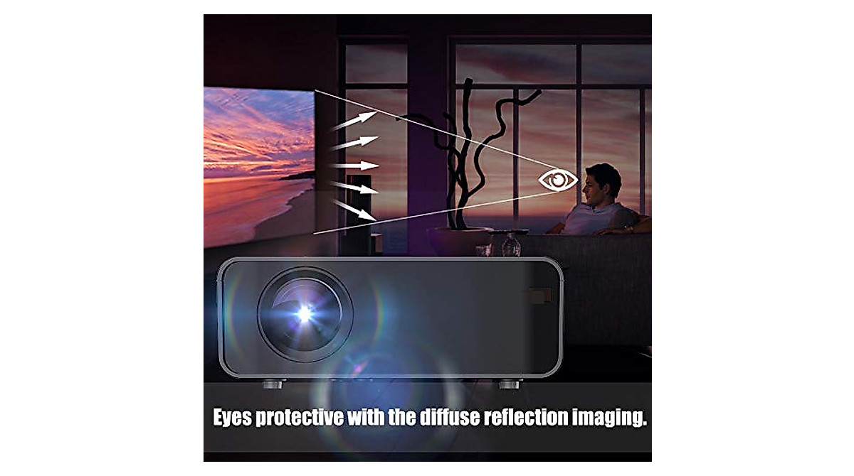 Video Projector 800x480P 1500 Lumens HDMI & USB Support | Bewinner1