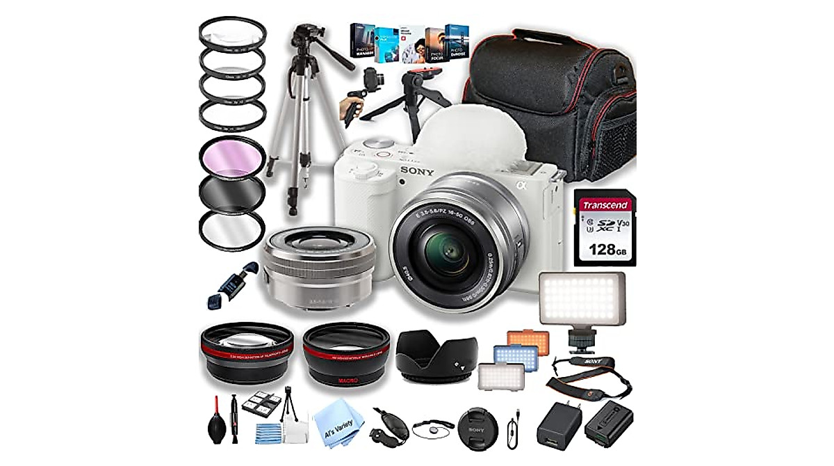 Sony ZV-E10 Camera Bundle - 42pc Vlogging Kit