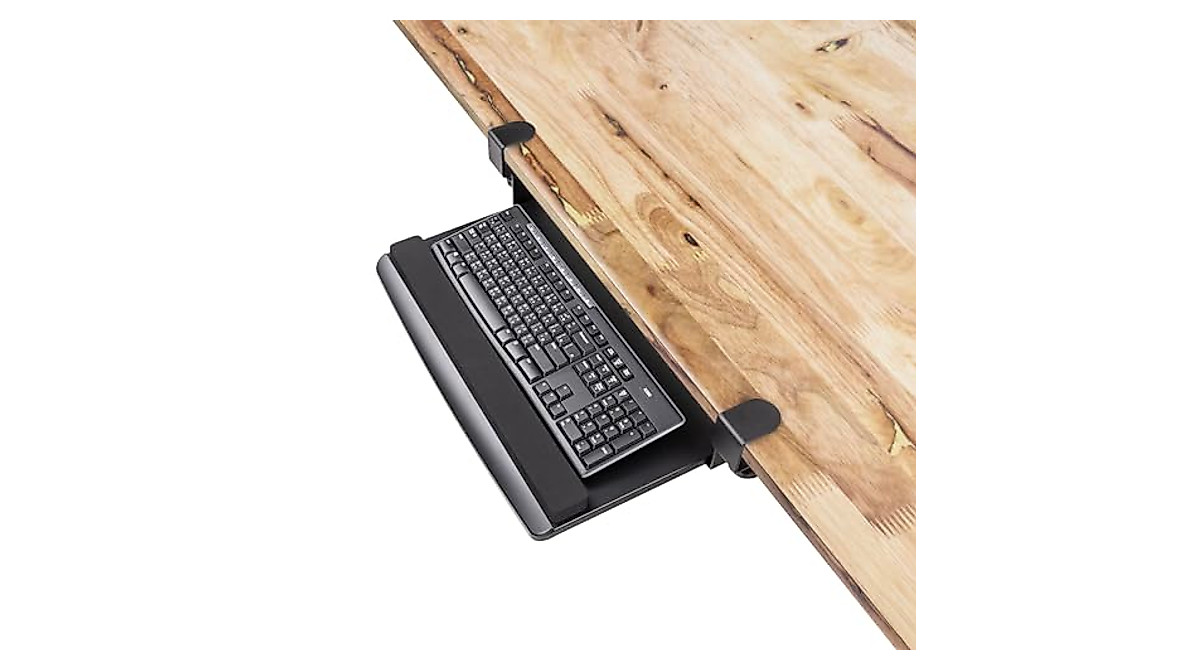 EHO Retractable Adjustable Keyboard Tray for Ergonomic Comfort