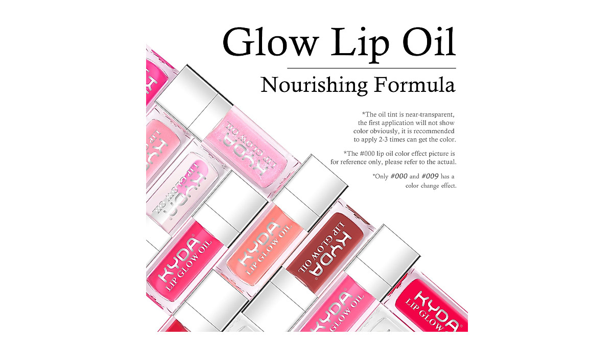 KYDA Hydrating Cherry Lip Glow Oil - Plump & Moisturize
