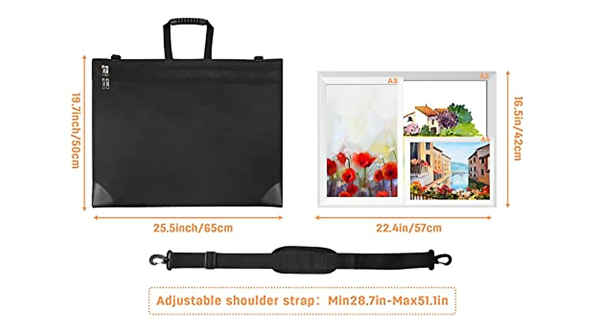 EUYZOU Large Art Portfolio Case 18