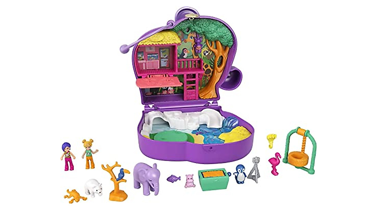 Polly Pocket Elephant Adventure Playset for Kids