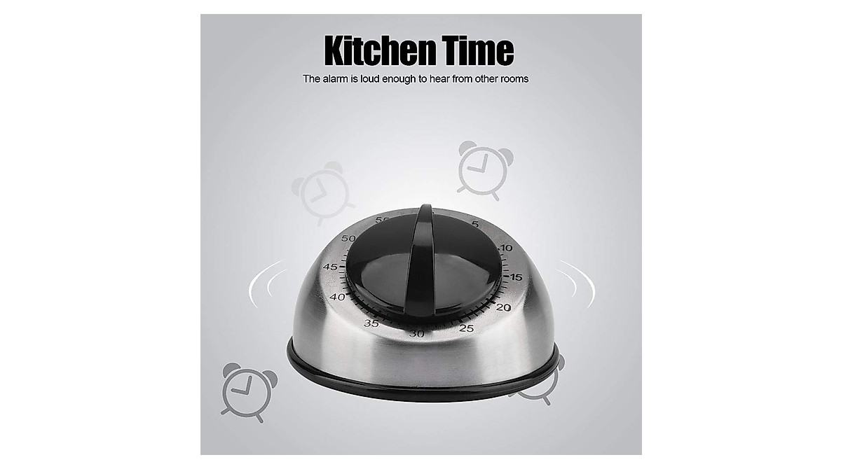 Wallfire 60-Minute Kitchen Timer - Loud & Reliable Timer