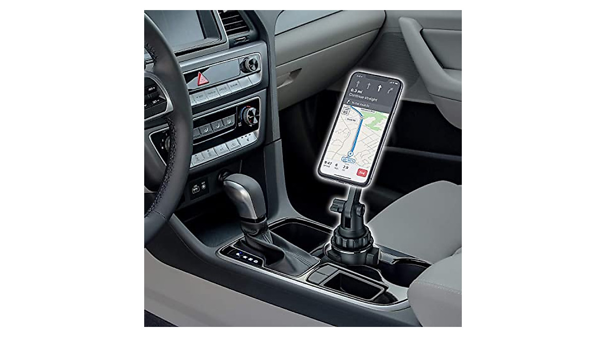 Magnetic Car Cup Holder Cell Phone Mount Holder Extendable Arm Universal