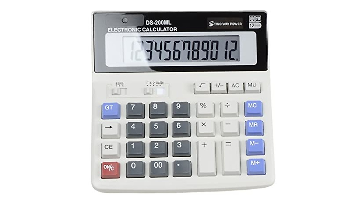 Large Button Desktop Calculator - Easy to Use & Powerful