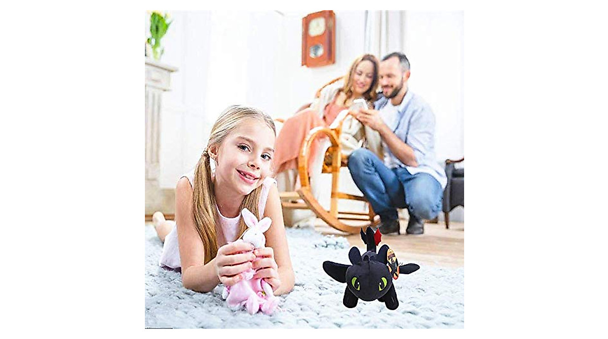 Toothless Light Fury Plush Toy 10