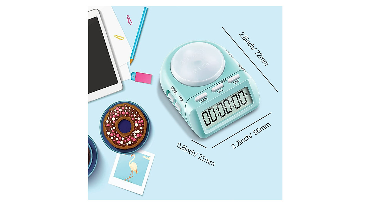 Ygoyqeut Digital Timer: Silent, Large Button, Lock & Memory