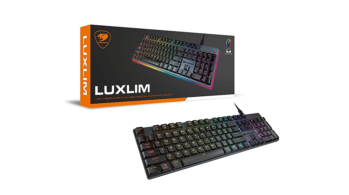 COUGAR LUXLIM Extreme Low Profile Optical Mechanical Gaming Keyboard