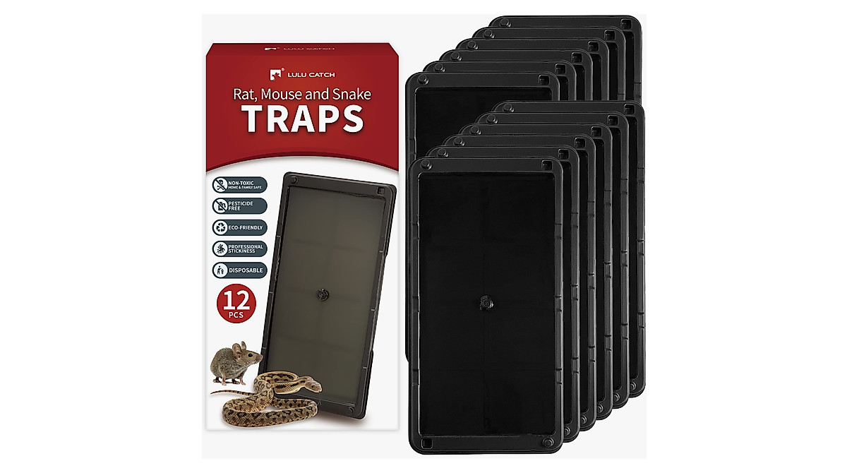 LULUCATCH Heavy Duty Mouse & Snake Traps Pack - Safe Indoor Use
