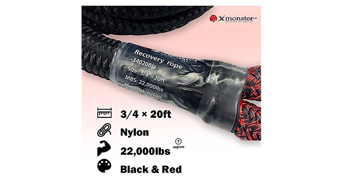 X MONSTER Kinetic Tow Rope 3/4