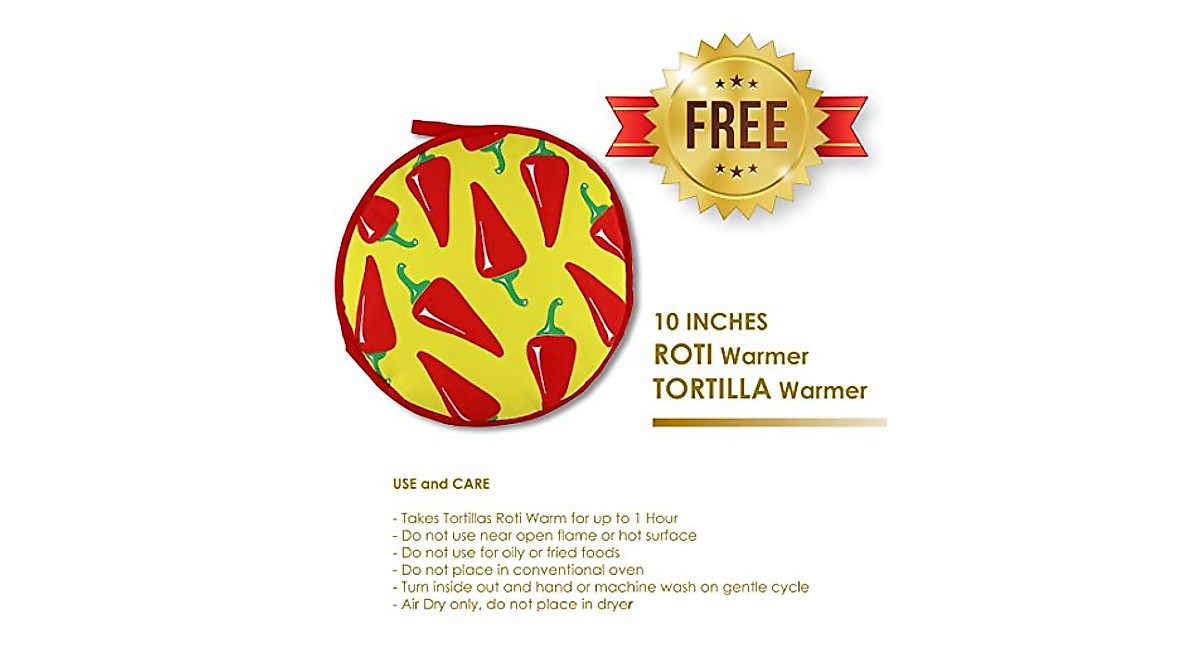 StarBlue 10-inch Electric Roti Maker with Free Roti Warmer