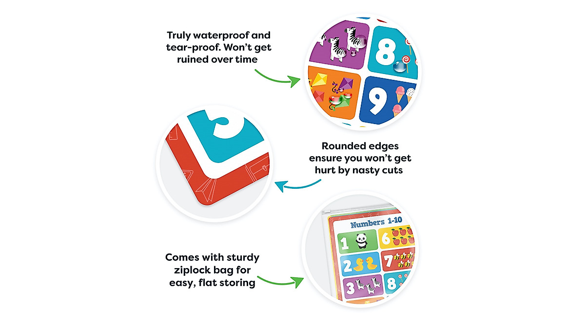 Educational Classroom Posters for Kids | 20 Durable Learning Aids