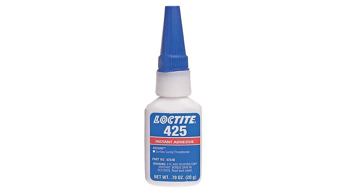 Loctite 425 Blue Plastic Threadlocker - Fast Curing Fastener Adhesive