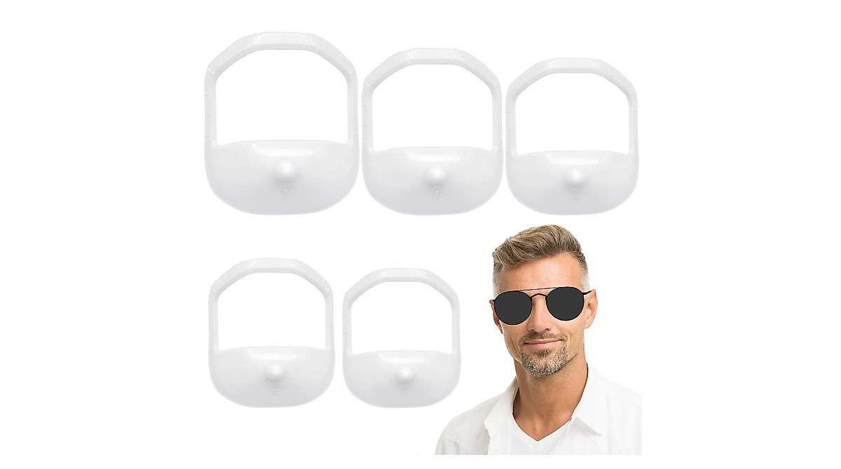 5 Goatee Trimming Stencils for Men - Perfect Beard Line-up