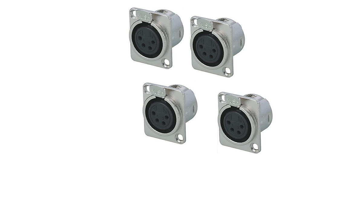 4-Pin XLR Female Socket - Premium Audio Connector