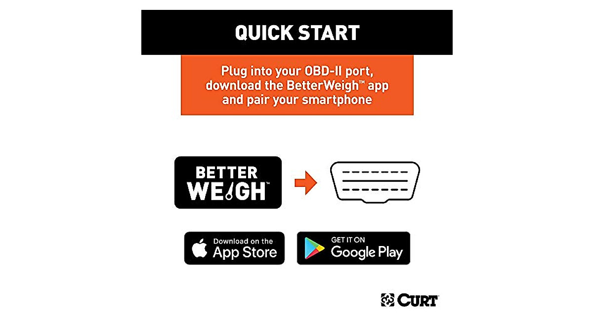 CURT BetterWeigh Mobile Towing Scale for Safe Towing