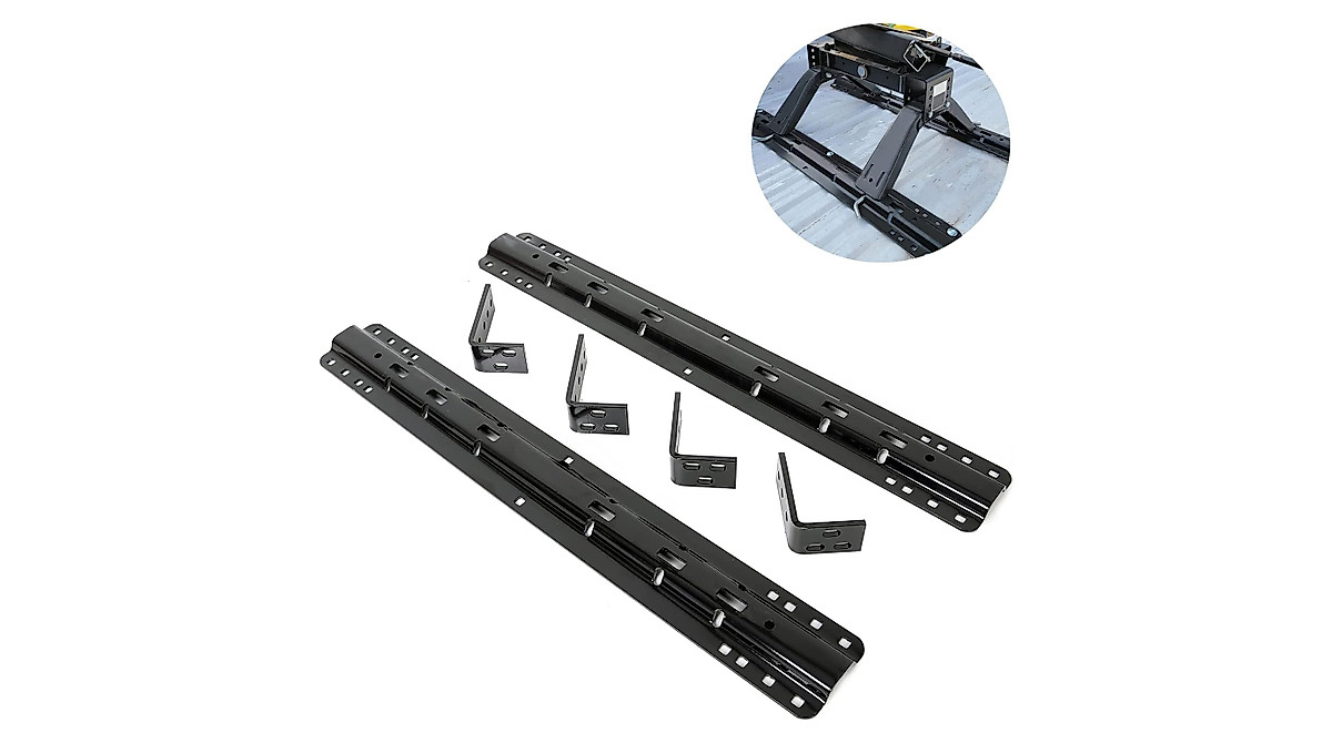 ECOTRIC Fifth Wheel Trailer Hitch Rails for Full-Size Trucks | Heavy ...