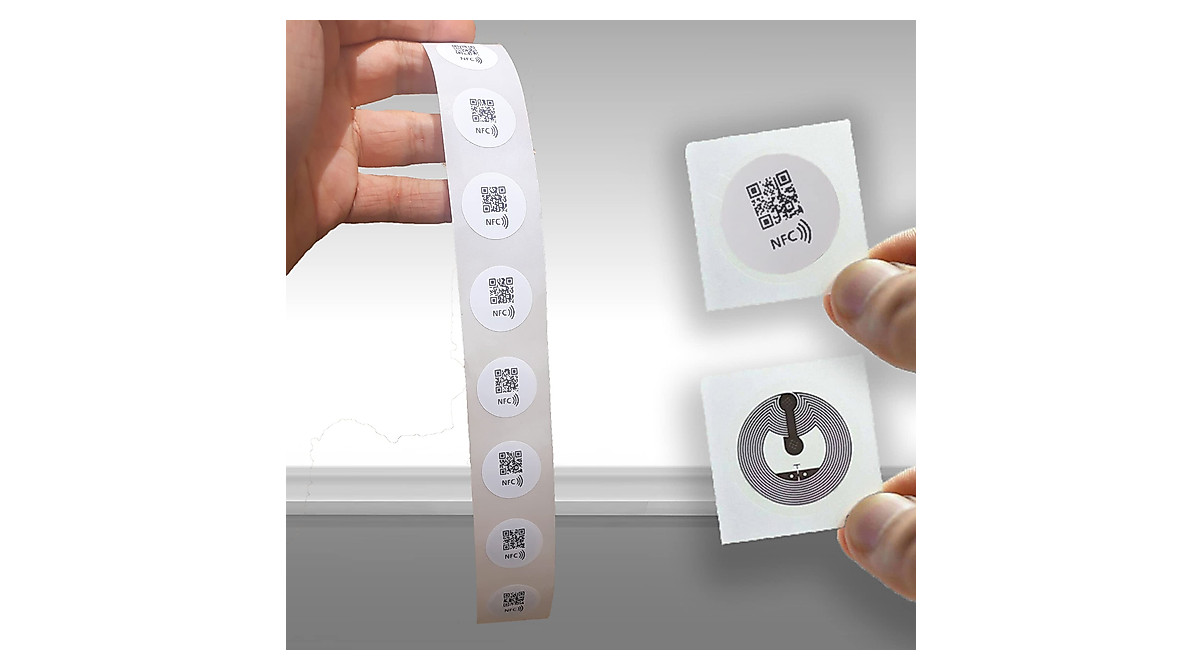 Custom NFC/QR Stickers - 100 Unique QR Codes