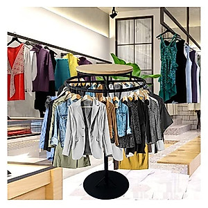 Round Rotating Clothes Rack - Easy Assembly & Stylish