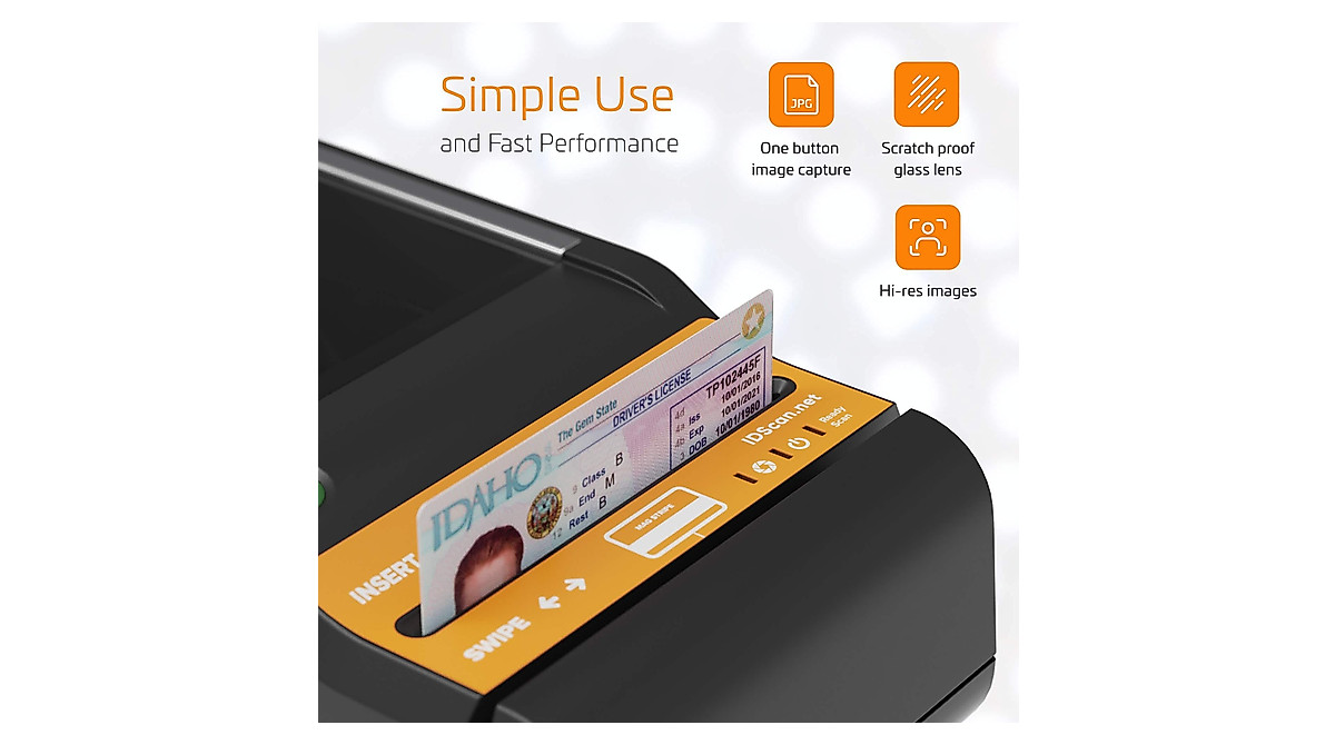 E-Seek M280 ID Scanner - Compact 2D Barcode & Flatbed Reader