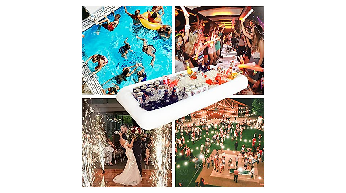 Inflatable Ice Serving Buffet Bar for Parties & Camping | Keeps Food Cold