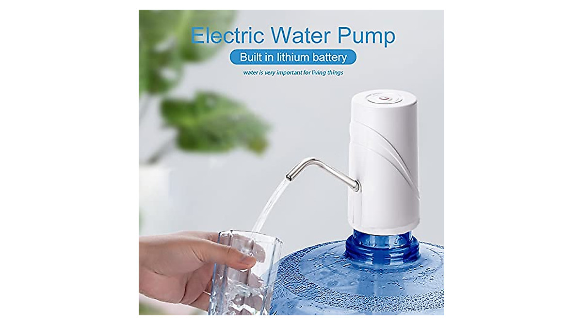 Portable 5 Gallon Water Bottle Pump - USB Rechargeable