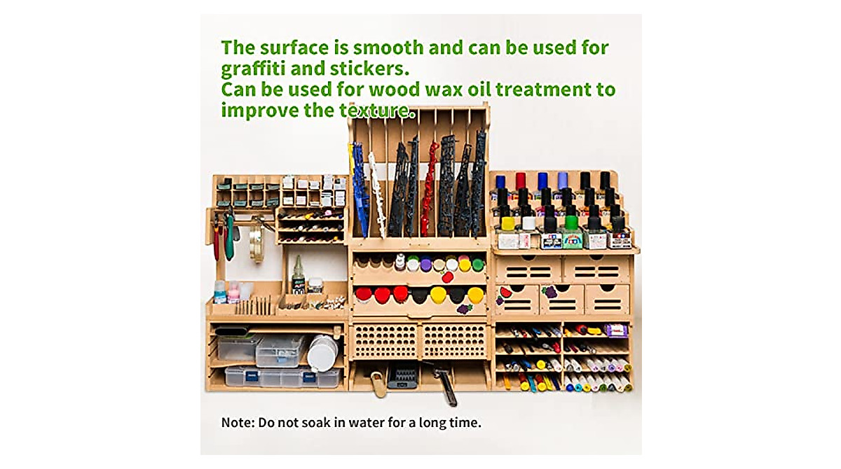 Bucasso Model Paint Rack - Eco-Friendly Modular Storage for Gunpla