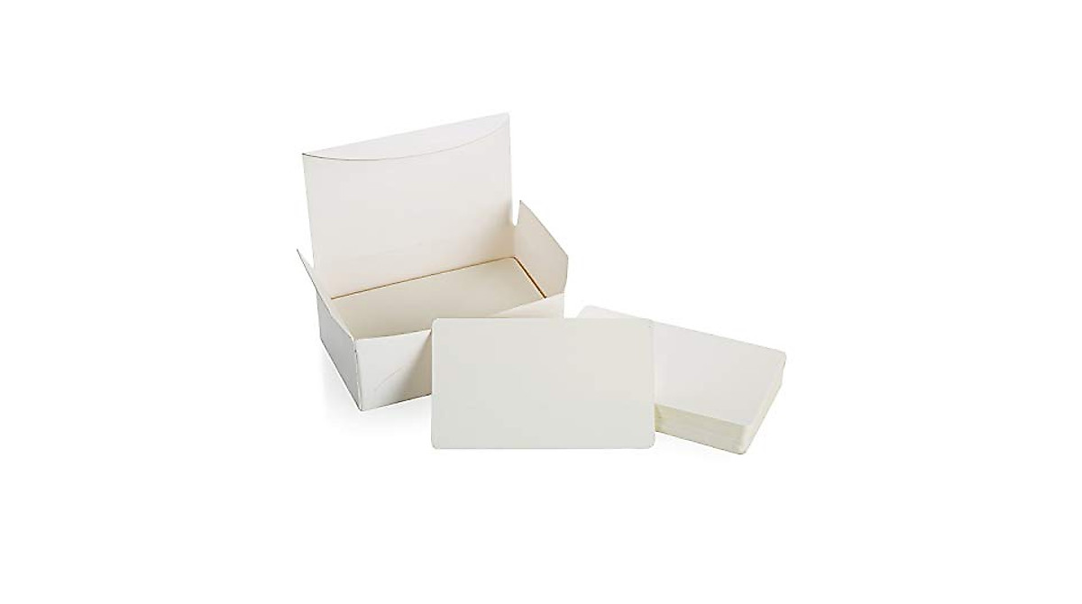 AimtoHome Blank Cardboard Message Cards - 100 PCS