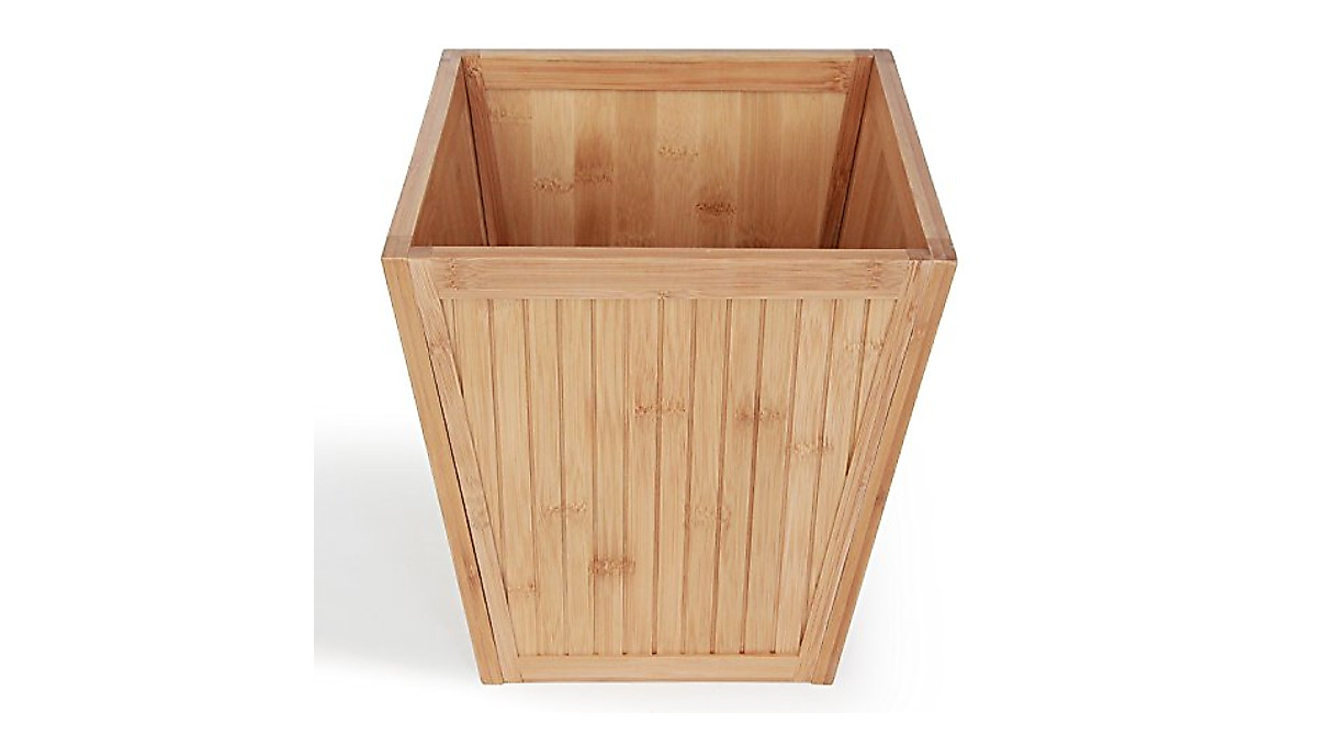 Eco-Friendly Bamboo Wastebasket by ToiletTree Products