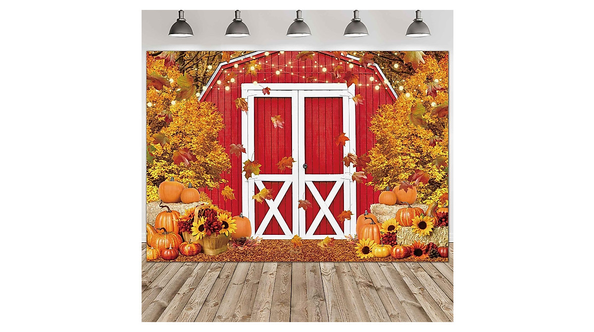 Felortte Fall Harvest 10x8ft Photography Backdrop | Autumn Decor