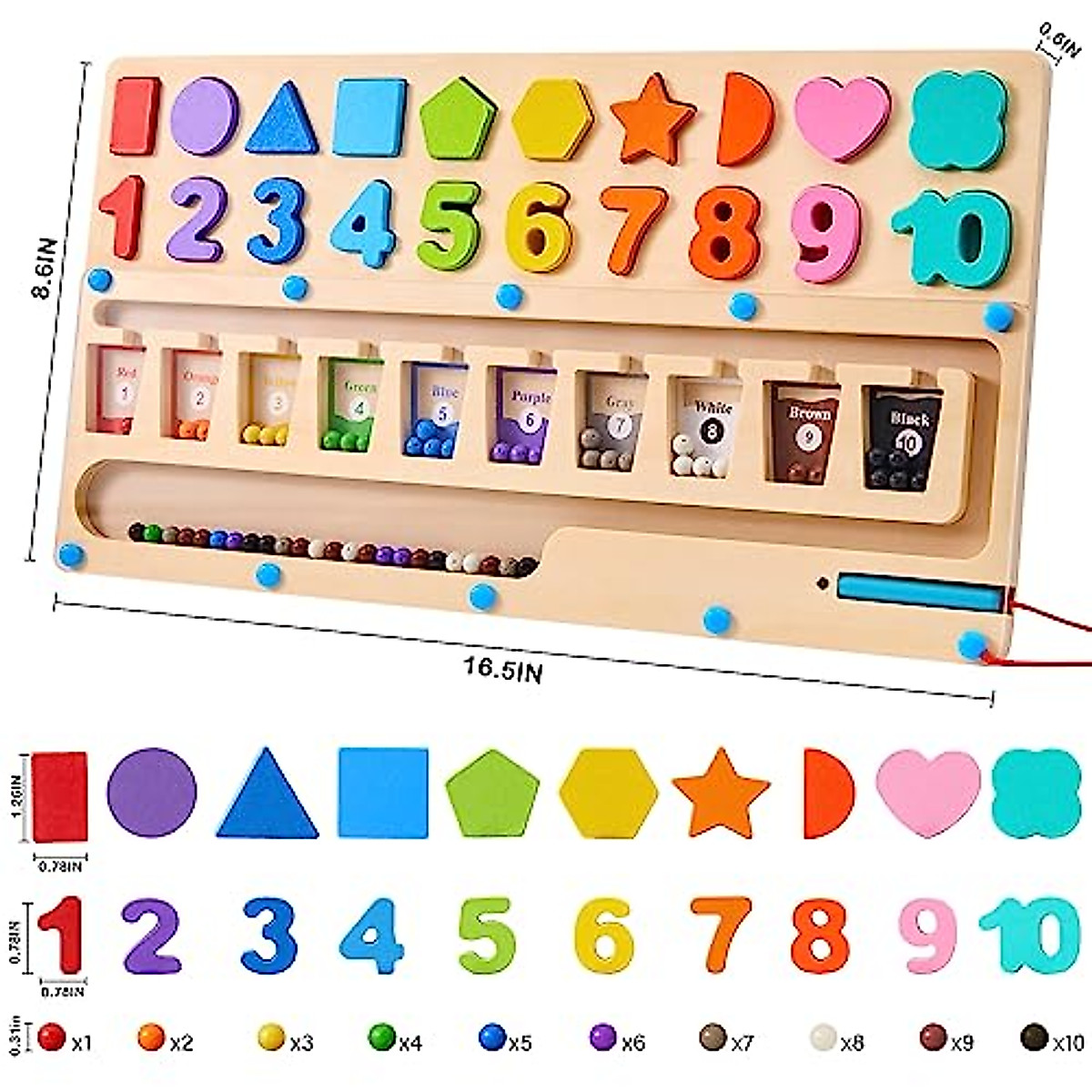 TinyMag Puzzle Set - 3-in-1 Montessori Learning Toy