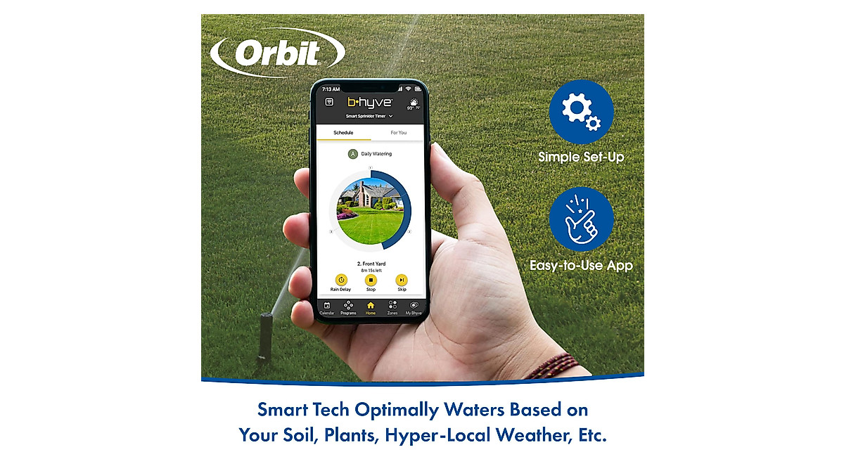 Orbit B-hyve XR Smart 8-Zone Sprinkler Controller | Water-Saving ...