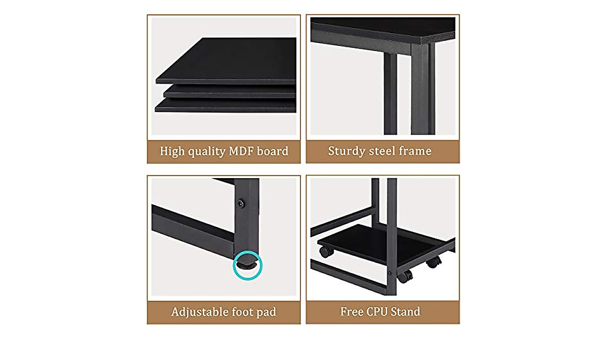 Merax U-Shaped Computer Desk - Spacious, Durable & Industrial Style