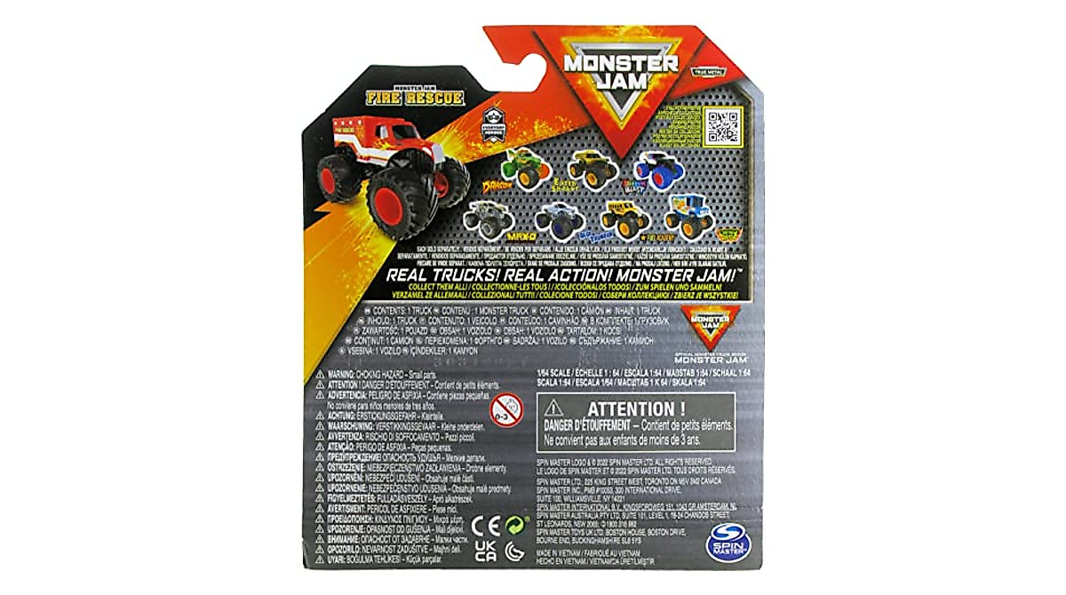 Ultimate Monster Jam Fire Rescue 1:64 Diecast Truck