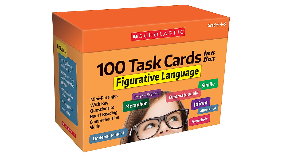 Boost Reading Comprehension with 100 Figurative Language Task Cards