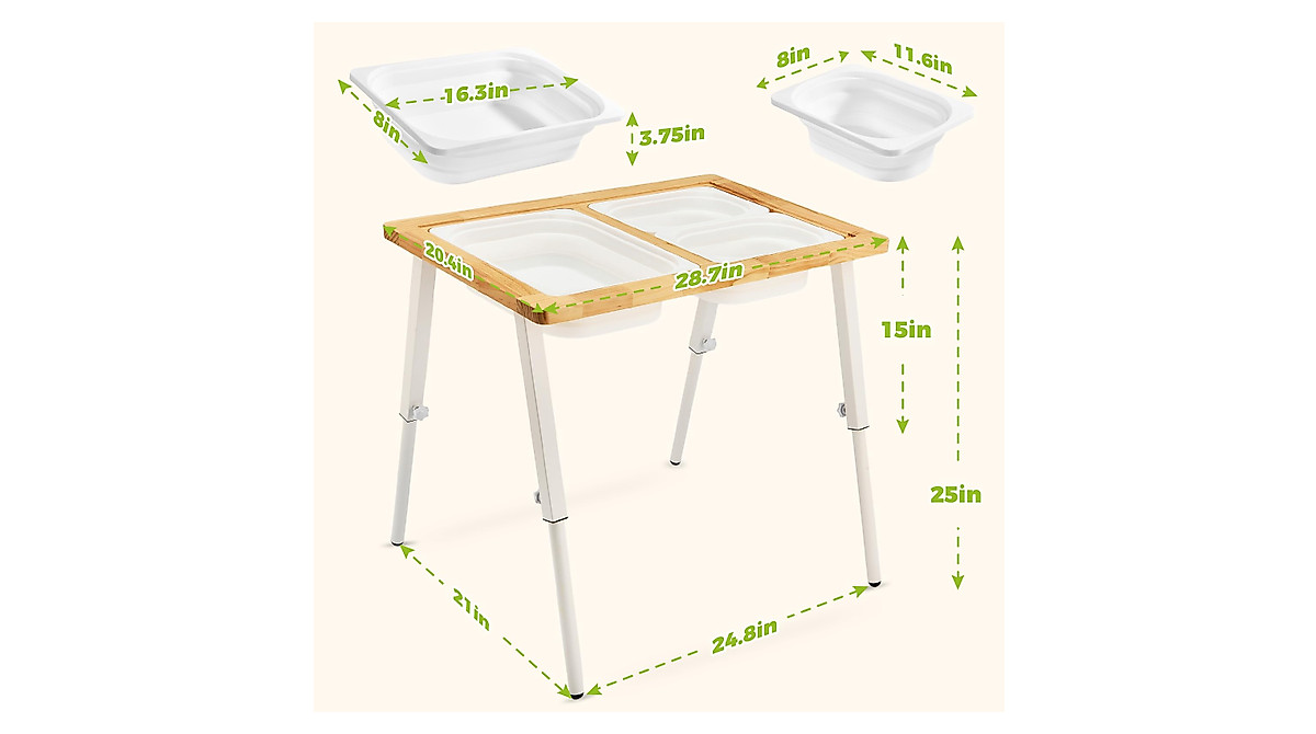 SAUCE ZHAN Sensory Table for Kids - Play & Learn Fun