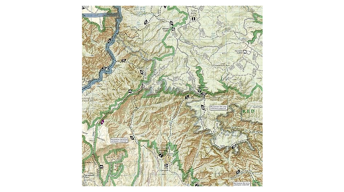 Explore Sycamore Canyon with National Geographic Map